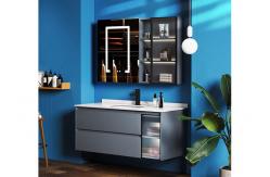 China MDF boards Bathroom Basin Units , ISO9001 Bathroom Single Sink Vanities supplier