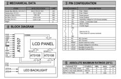 China 128*64 Graphic STN LCD Module AT0107 Monochrome With LED Backlight Industrial Display supplier