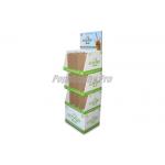 Water Cup Shaped Cardboard Retail Floor Display Stands With 3 Stackable PDQ for sale
