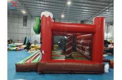 China Supplier Inflatable Christmas Santa Claus Jumping House Inflatable Bouncy Castle supplier