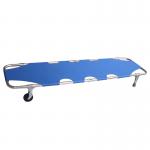 Portable Rescue Folding Stretcher With Two Straight Wheels Emergency Medical