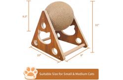 China Natural Sisal Built-In Bell Ball Cat Scratcher Eco Friendly supplier