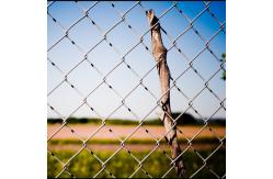 China Diamond Pattern Opening 25mm Airport Security Stainless Steel Chain Mesh Fence supplier