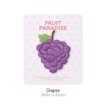 Whimsical Grape Appliqué: Personalized Iron-On Decor to Spread Kindness for sale