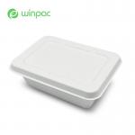 Compostable Sugarcane Bagasse 650ml Box Take Away Food Containers With Lid