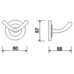 Kitchen Bathroom Robe Hooks Rust Proof Sus304 Wall Mount Clothes Hook Round