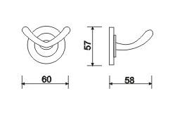 China Kitchen Bathroom Robe Hooks Rust Proof Sus304 Wall Mount Clothes Hook Round supplier