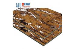 China 1220mm 0.6 Mm Marble Aluminum Composite Panel AA3003 ACP Sheet Cladding supplier