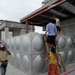 Welded Square Shape Water Tank , Insulated Large Square Water Containers for sale