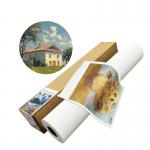 64 Anti-cracking and Easy-stretching 380g Matte Poly Cotton Canvas Rolls for Latex Media Art for sale