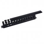 Black Network Rack Cable Management 1U , 19 Plastic Cable Management for sale