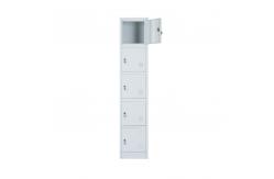 China 5 Doors Structure Steel Wardrobe Locker For Home / Office supplier