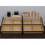 OEM ODM Wooden Shop Display Shelving Fruit And Vegetable Display Stand for sale