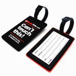 Luggage ID Tags With Transparent Straps Travel Accessories Candy Color Plastic Baggage Label Suitcase Name Address Tags for sale