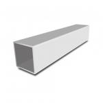 6063 T5 Aluminum Square Hollows Mill Finish Seamless Aluminum Tubing for sale