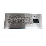 Easy clean long stroke kiosk industrial wall-mounted keyboard with touchpad , 68 key for sale