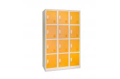 China KD Structure Metal Gym Lockers 12 Door Steel Locker With Handle Lock supplier
