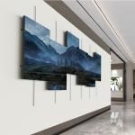 Indoor Wall Mounted Sliding LED Screen HD lifting screen for sale