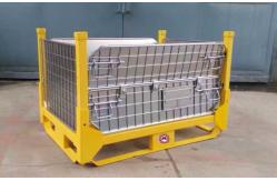 China Industrial Warehouse Collapsible Wire Container Large Load Capacity supplier