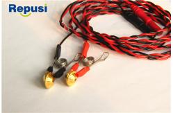 China Reusable Ear Clip Electrodes Gold-Plated Disc , EEG Ear Electrode In Pair supplier