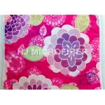 Washing Lint Free Printed Microfiber Cloth For Cleaning , Microfiber Terry Cloth