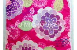 China Washing Lint Free Printed Microfiber Cloth For Cleaning , Microfiber Terry Cloth supplier
