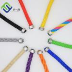 Customized Color 6 Strand Polyester Playground Combination Rope for sale