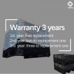1200x1000x810 plastic turnover box industri wholesal collaps stackable plastic pallet bin box container