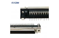 China 100 Pin SCSI Connector Female DIP Right Angle PCB MDR Connector supplier