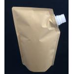 Biodegradable Foil Custom Printed Stand Up Pouches Waterproof Liquid Kraft Paper Spout Pouch
