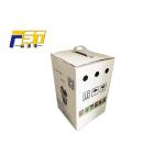 Grey Cardboard Corrugated Shipping Boxes CMYK 4 Color Printing Collapsible for sale