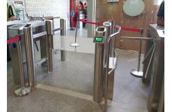 China Auto Motorized Swing Barrier Gate 3A Stainless Steel With IR Sensor supplier