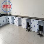 Customized Chemical Resistant Laboratory Storage Furniture Made of Steel Wood and PP for sale
