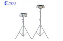 China Mobile Solar Sensing LED Telescopic Tripod Mast Night Scan Light Tower supplier