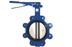 China Handles Operate Wafer Butterfly Valve Cast Iron Epdm Seat Dn100 Industrial Control Valves supplier