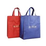 China Custom Print Logo Reusable Tote Non Woven Recyclable Shopping Bags With Handle manufacturer