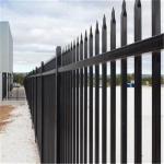 Ornamental Power Coated Black Metal Fence Steel Picket Fence Panel Picket Fence for Garden for sale
