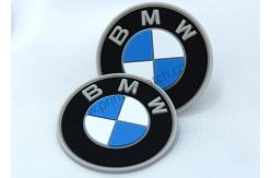 China Custom Rubber Logo Patch Embossed BMW PVC Patches For Hats supplier
