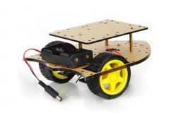 China Double-layer Robot Car Chassis With Two Deceleration DC Motor supplier