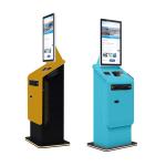 Crtly Touch Screen Self Service Booth Printer Bill Cash Payment Kiosks Car Wash Self Check In Kiosk for sale