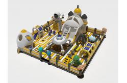 China Alien Rocket Space Park Inflatable Bounce Castle With Slides supplier