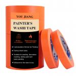 Anti UV 60days Orange Rubber Adhesive High Viscosity Washi Masking Tape for sale