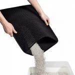 Multi Colors Cat Litter Mat Washable EVA Double Pet Litter Catcher Rug for sale