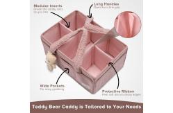 China Sherpa Exterior Baby Diaper Caddy Organizer for Changing Table supplier