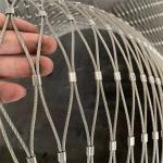 Diamond Mesh Zoo Animal Enclosure Netting Stainless Steel Wire Range 1.2-4.0mm for sale