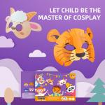8pcs Animal Cosplay Halloween Paper Masks for Kids Birthday Gifts for sale