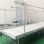 Ebb Flow Custom Double Layers Flood Grow Table Seedbed Rolling Bench Movable and Suitable for Flowers for sale