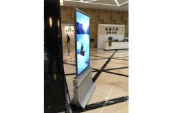 China Floor Standing Transparent OLED Display For Subway , Airports , Stations supplier