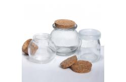 China BPA Free Sealable Glass Pudding Jars Clear Transparent OEM supplier