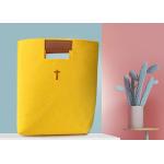 Minimalist Design Felt Handbag Comfortable Feeling With Leather Handle for sale